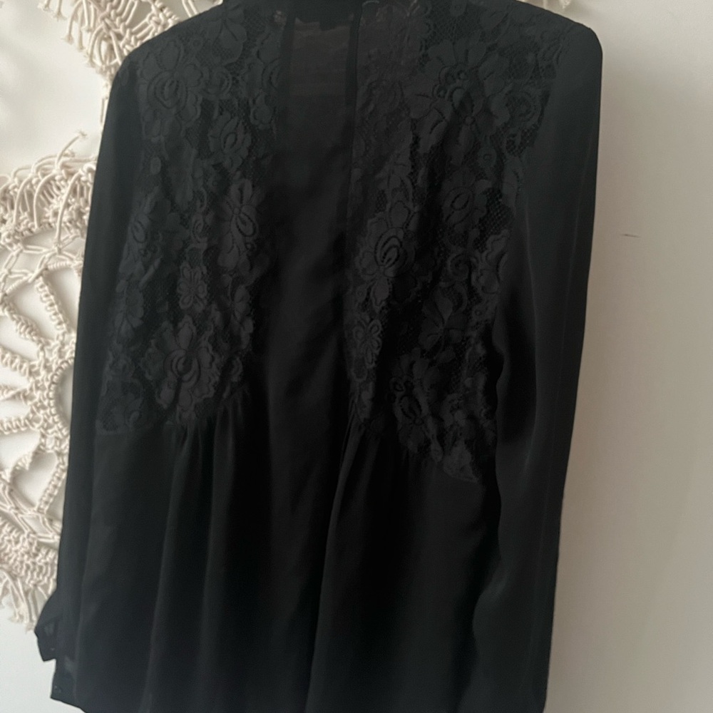 Portmans Black Button Down Shirt - Picture 2 of 2